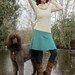 ORGANIC FLEECE Below Knee Wanderer Love Me 2 Times Dress/Skirt