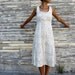 Blockprint Below Knee Flip Wrap Dress (hemp/organic cotton knit)