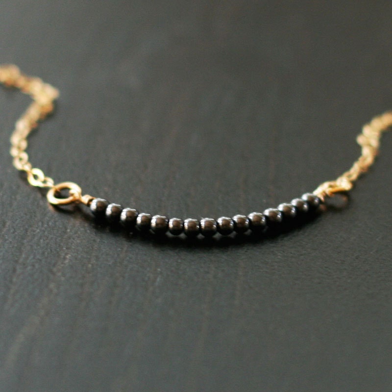 amelia - gold minimalist necklace by elephantine