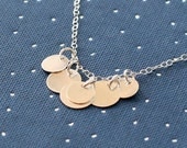 bellissima - brushed silver coin necklace by elephantine