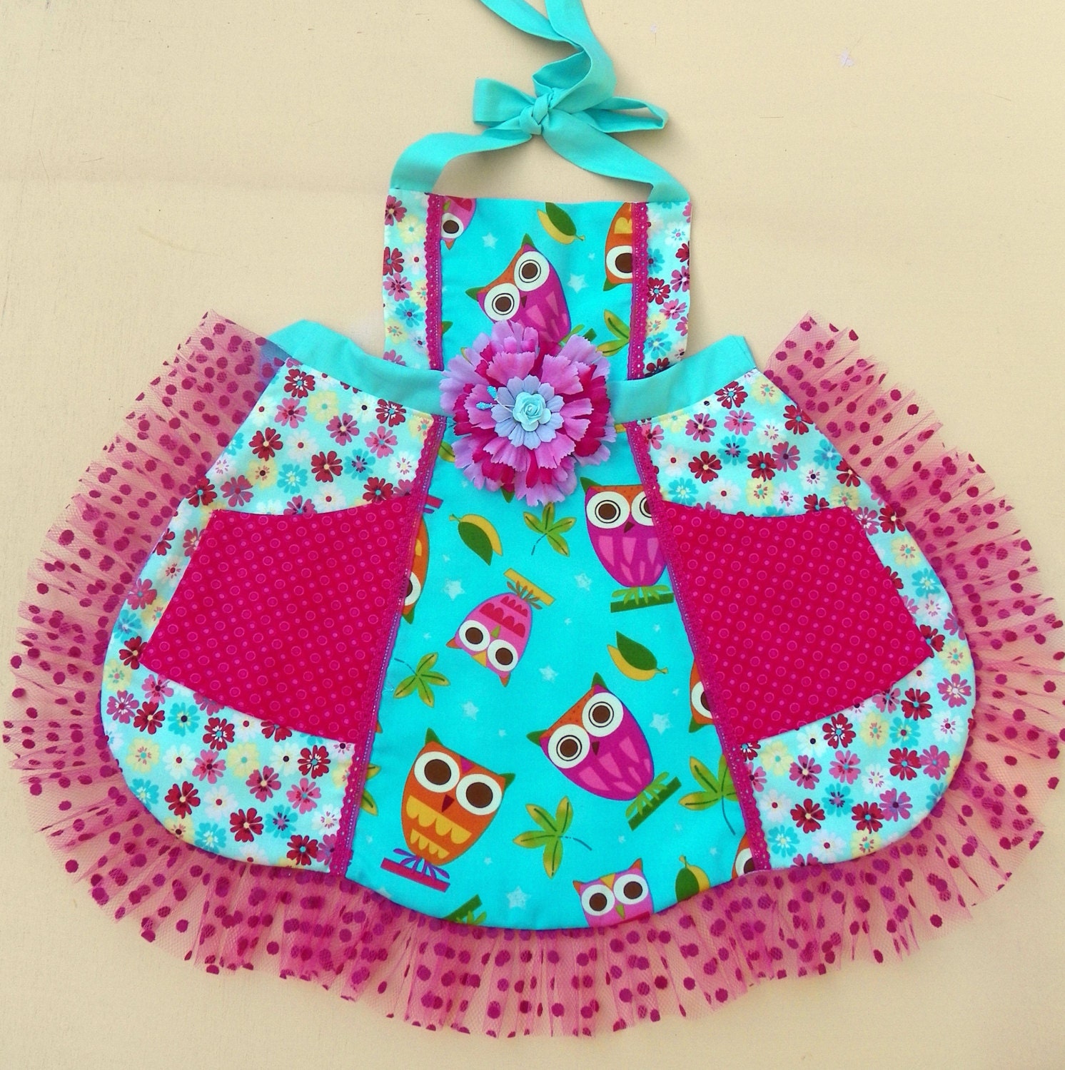 Spring Owl Apron