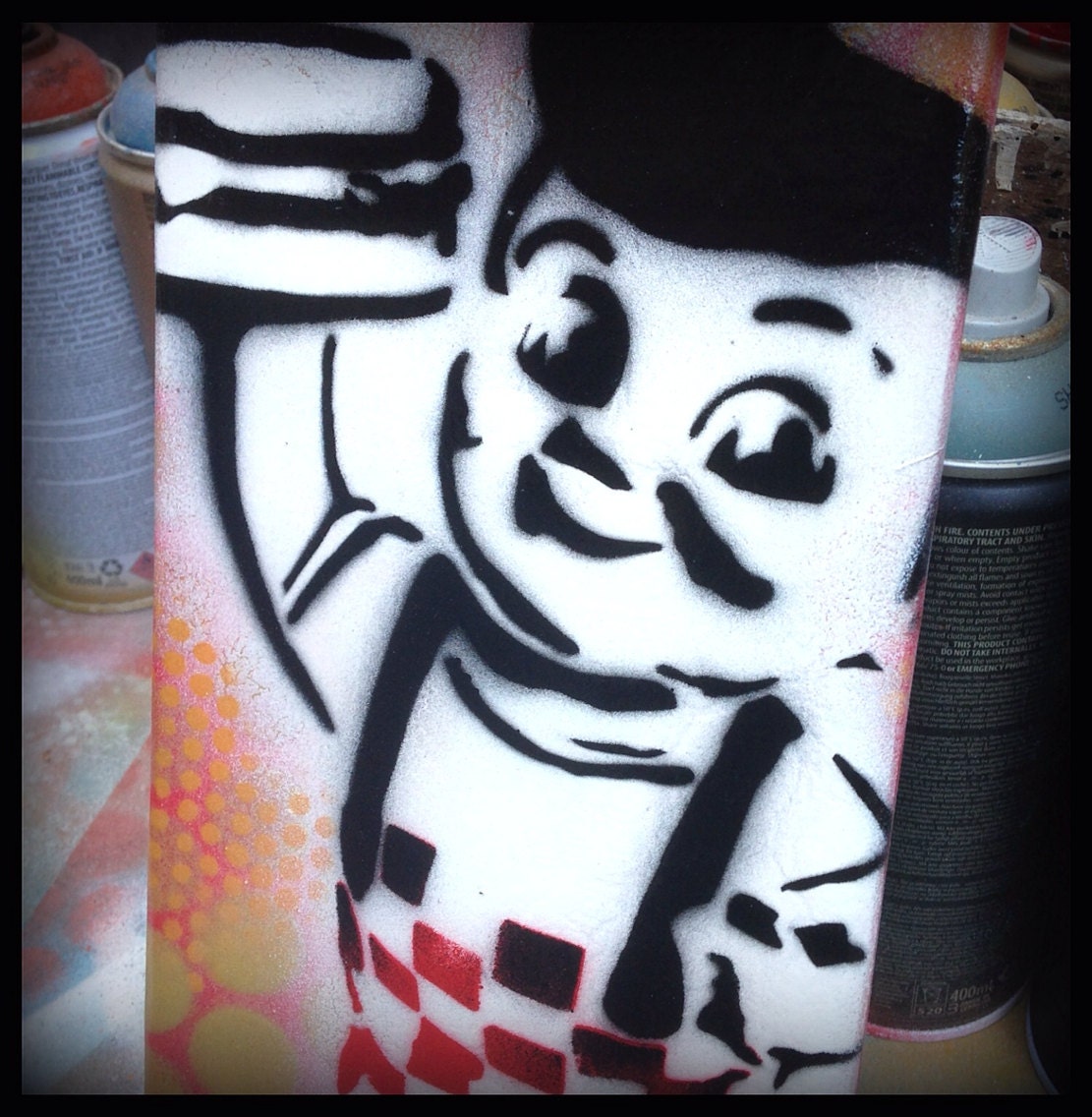 Graffiti Painting on Canvas Pop Art Style Original Artwork ... Big Boy