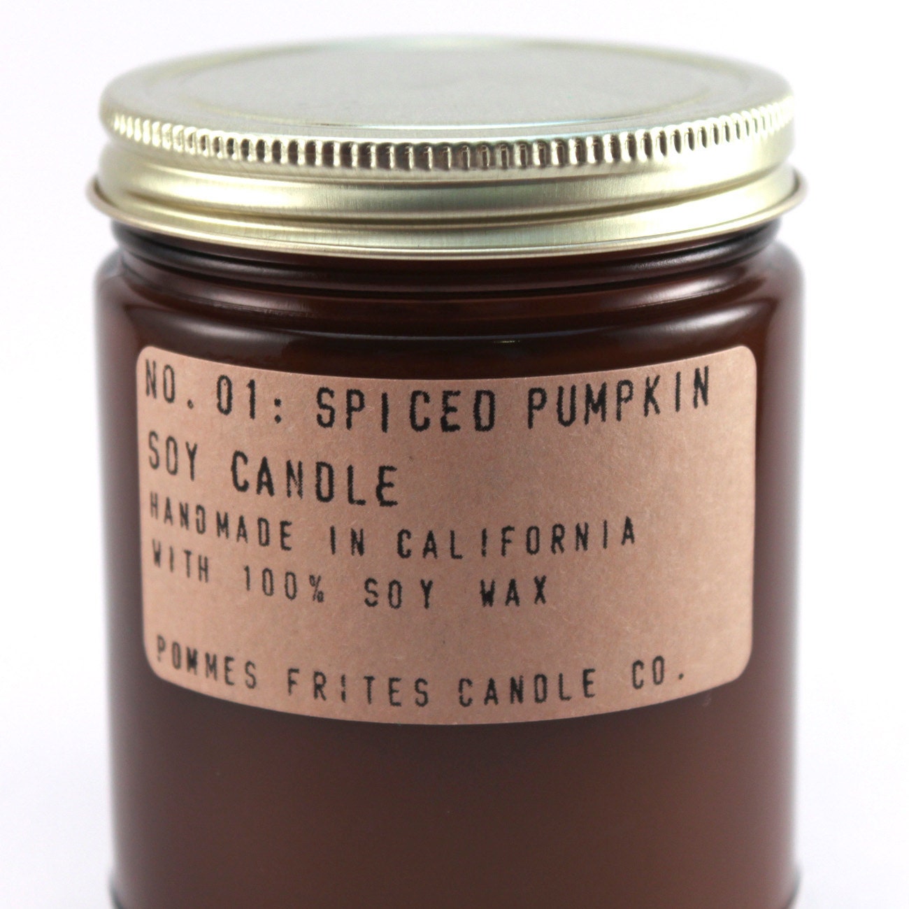 no. 1: spiced pumpkin - 8 oz soy wax candle - apothecary style jar - the only pumpkin scent you'll ever want again