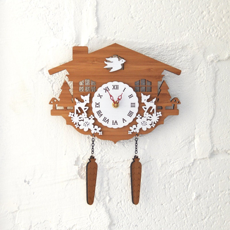 Modern Cuckoo Wall Clock - Style C