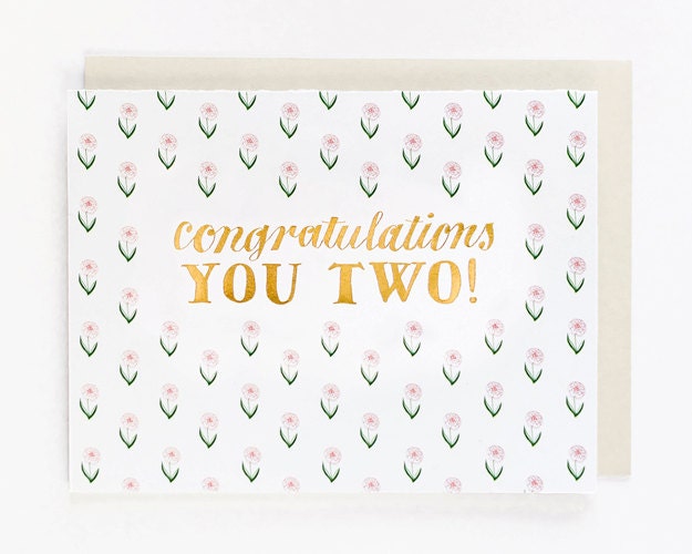 Congratulations You Two Card