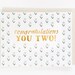 Congratulations You Two Card