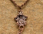 Cuckoo clock necklace