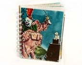 Send in the Clowns - Wire-Bound Recycled Art Journal
