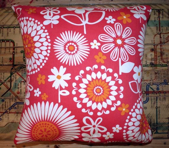 Pillow Cover Red Sunshine 16" x 16"