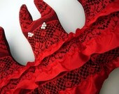 Chocolate covered Cherry Bat Pillow  - Brand New by Kambriel