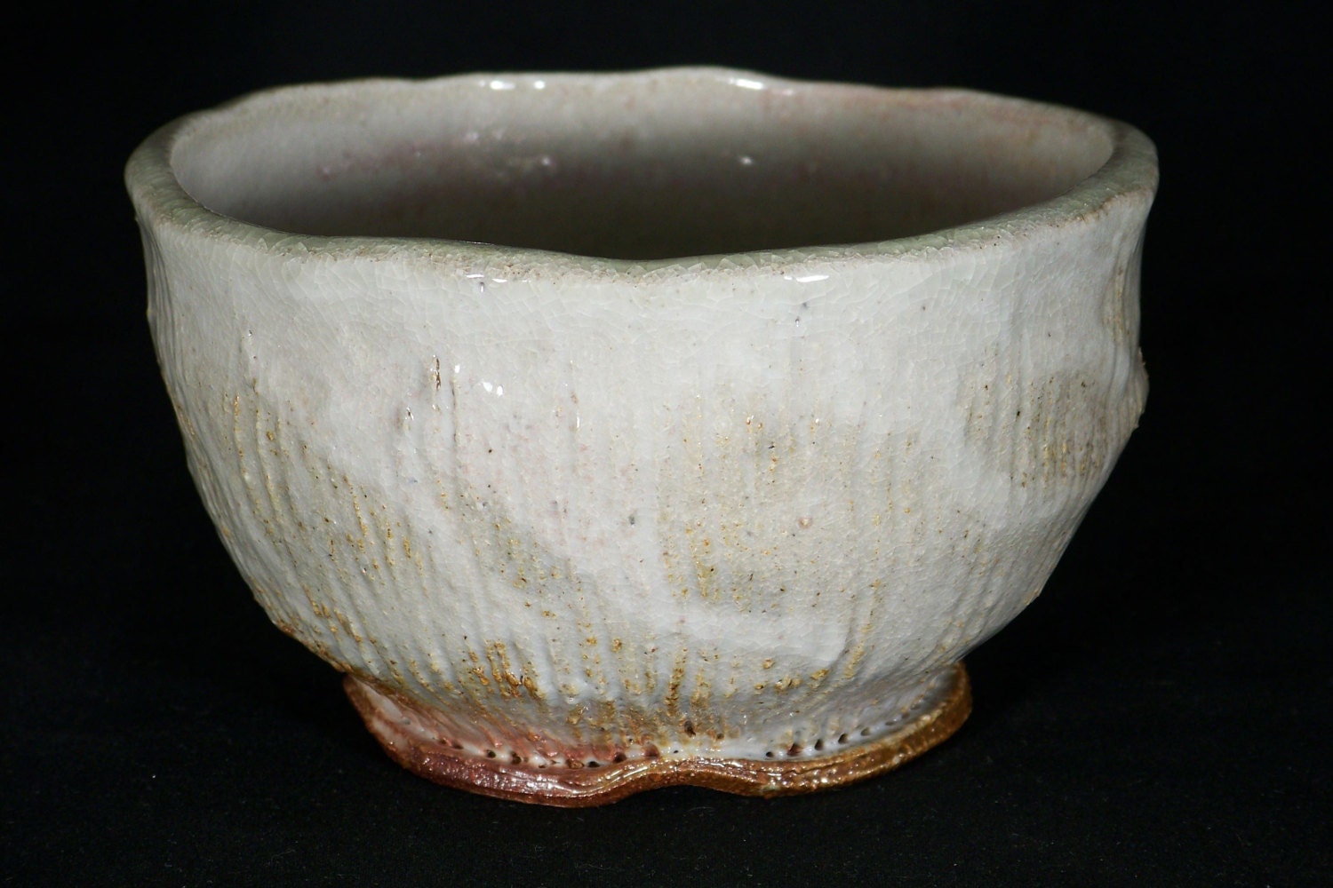 Wood Fired Shino Macha Chawan Teabowl