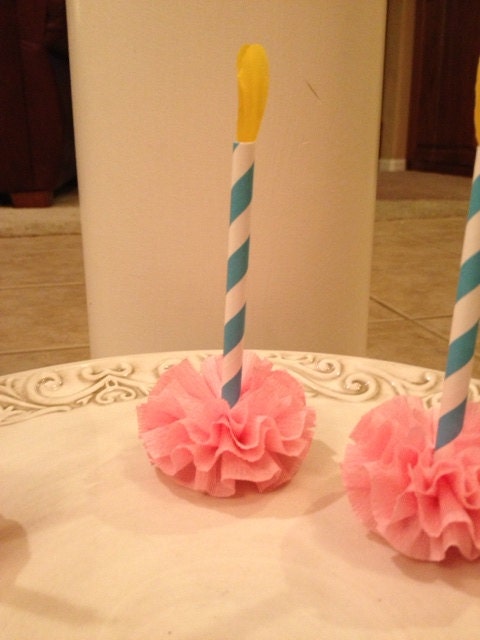 Birthday Candle Cupcake Toppers Set of Six Il_170x135