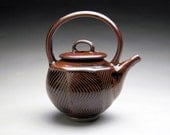 Faceted Tea Pot - Tenmoku