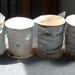 Upcycled Plastic Bag Yarn, Clear/ White