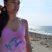 The Blue Dove - Silkscreened Chemise Tank