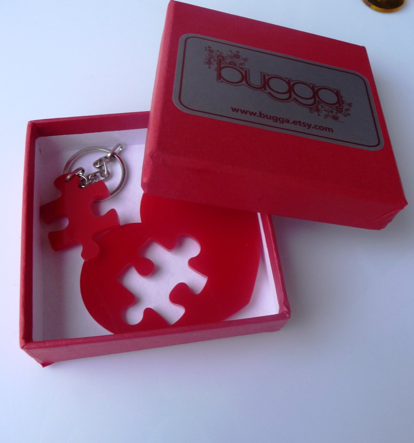 Puzzle  Accessories, Key Chain Set,Plexiglass, Laser Cut Acrylic,Gifts Under 25