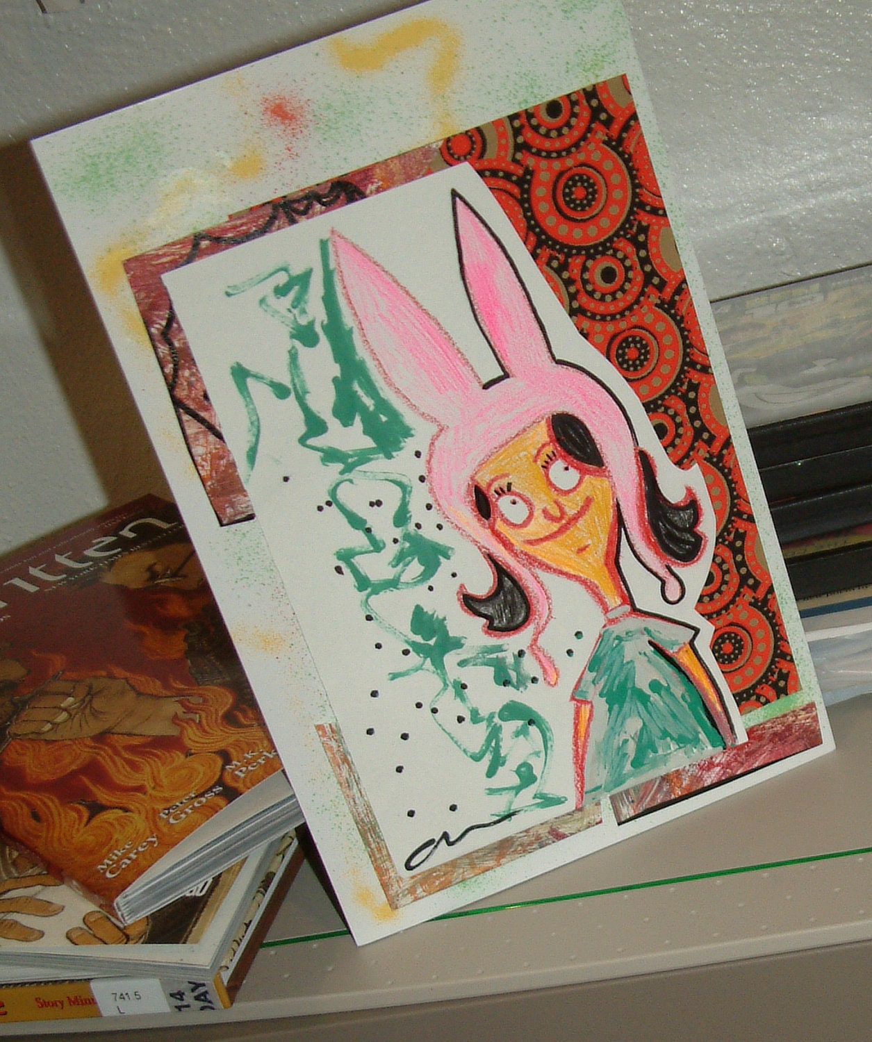 my interpretation of Louise the little sister from bobs burgers the animated comedy