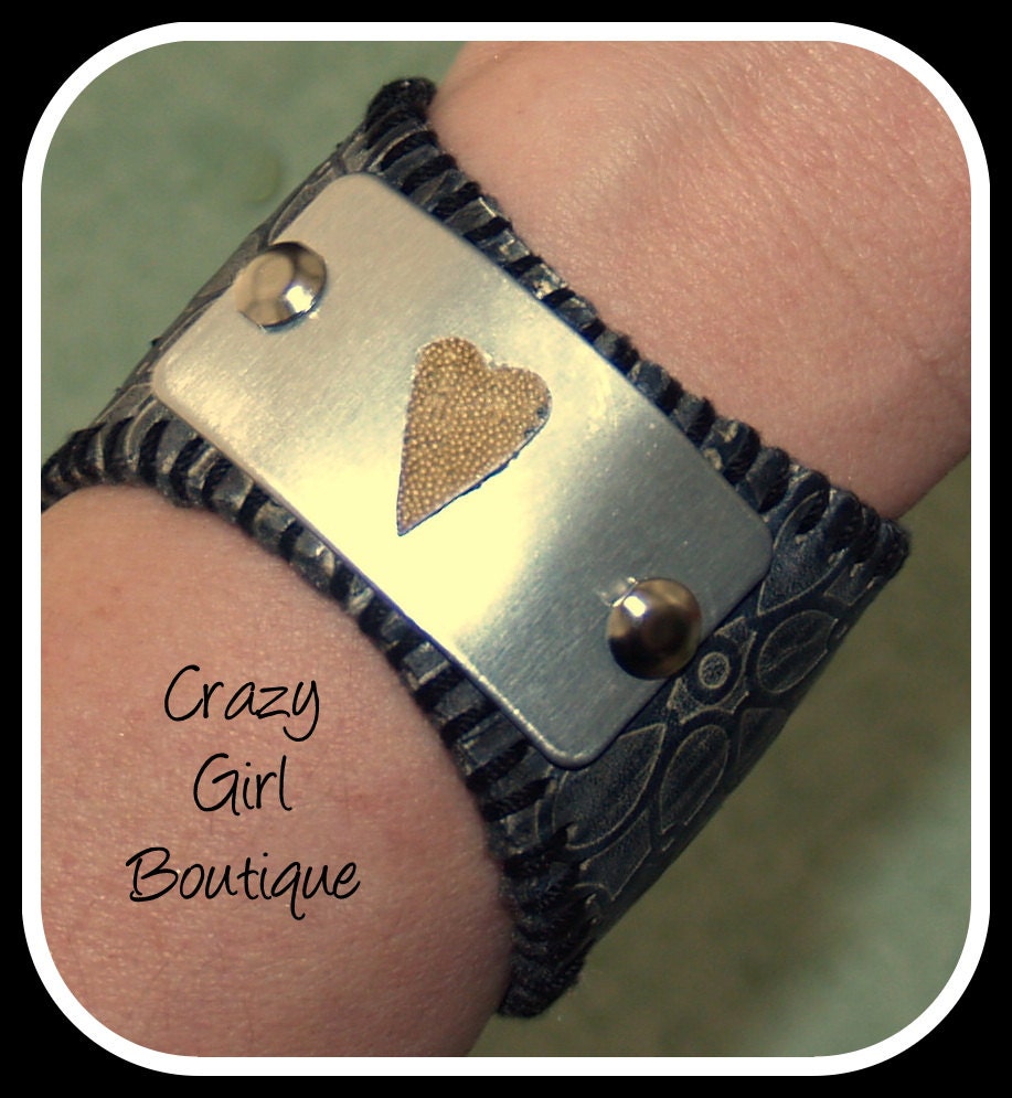 Baseball Cuff Bracelet / Hand Textured Recycled Baseball