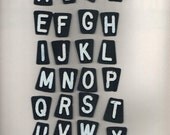 Vintage Metal Alphabet Letters  Industrial Metal Display Letters  Metal Sign Letters