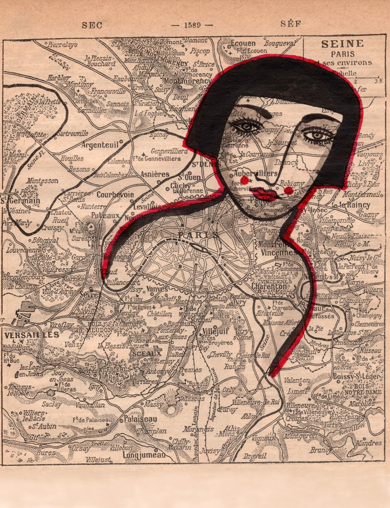 Zazie, Paris   -Archival Art Print