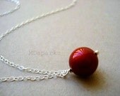 Red Pearl Necklace