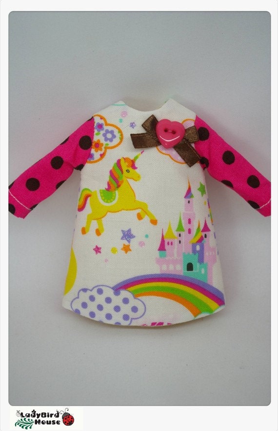 LADYBIRD HOUSE Blythe Outfit Rainbow Dress - B