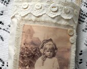 Little Miss Muffet OOAK Fabric Collage Bag HANDMADE
