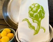 4 Dish Towels- Green Vegetables- Gift Pack