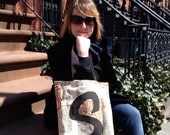 Strumpet Big 'S' Tote - Sturdy Bag with two Interior Pockets, Reclaimed Materials