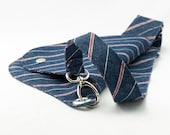 Red, White, and Blue Stripe Cotton Denim Fanny Pack, Belt Bag