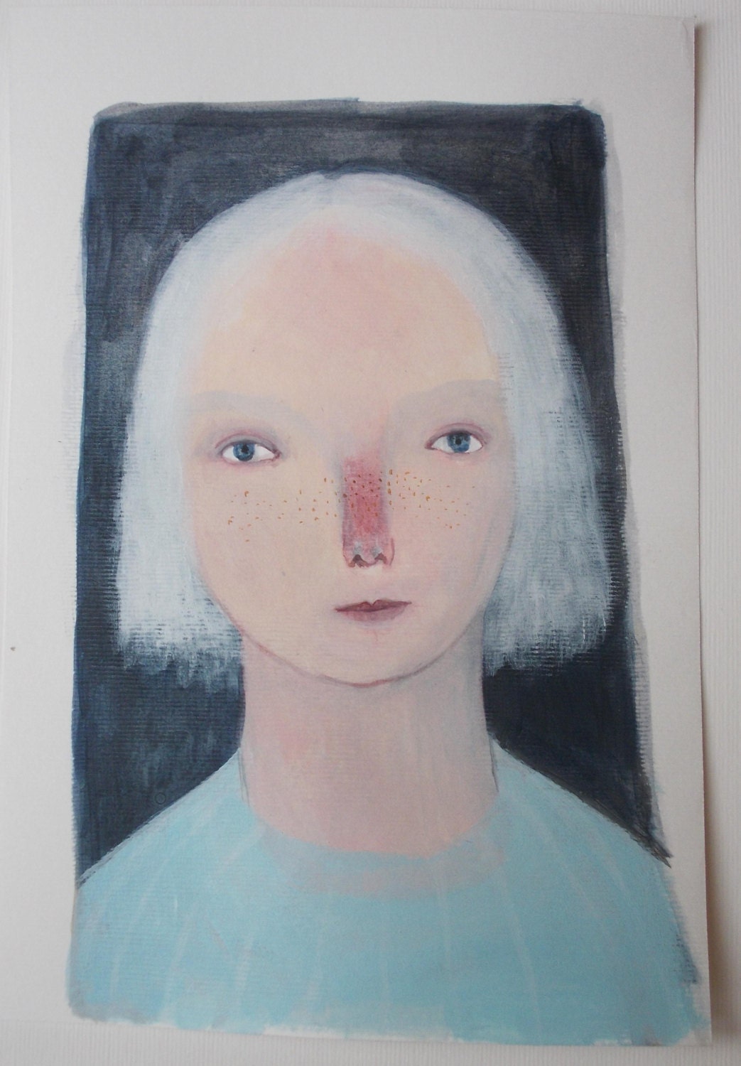 Water Girl - Original painting on paper