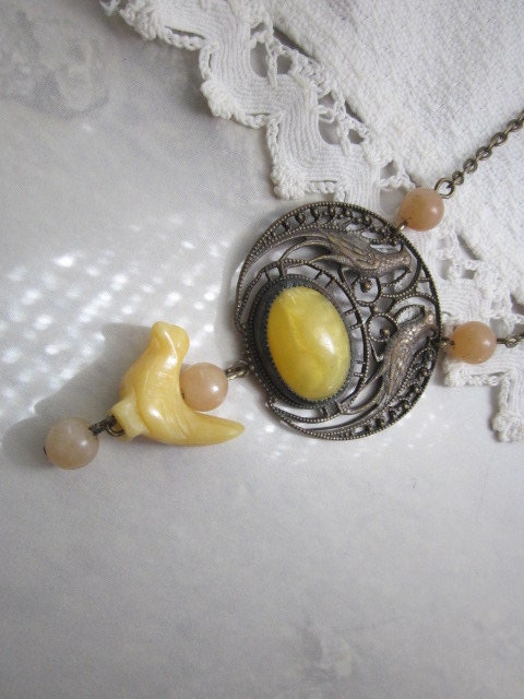 Yellow Bird Necklace