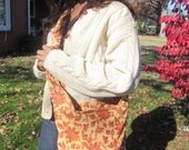 Orange Leaf Print Purse, Gold, Orange Leaf Print Purse, Orange Bag, Large Purse, Huge Bag, Big Purse, Handbag, Orange  Leaf Print, Tote
