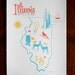 11 x 14 Letterpress Illinois Print