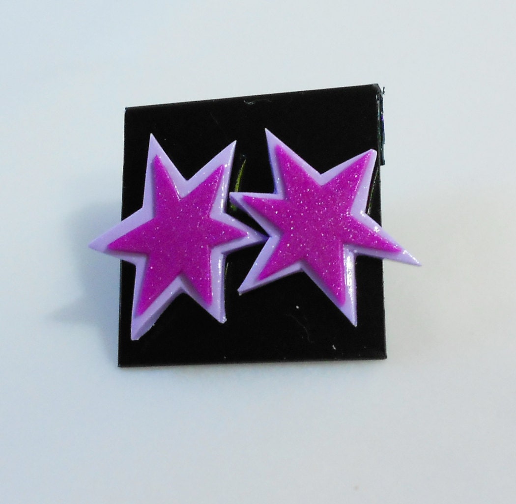My little Pony Twilight Sparkle cutie mark earrings