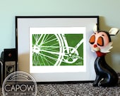 bicycle bike art print - MORE COLORS AVAILABLE bicycle wall art home decor nursery childrens art