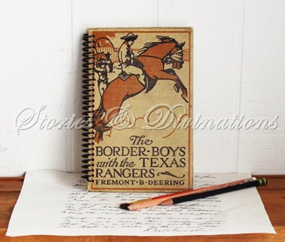 Texas - Horses - Cowboys - Vintage Journal, Diary, Notebook, Sketchbook