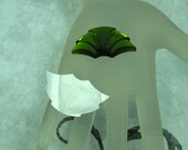 Preciosa foiled matte glass fans in Two Colors