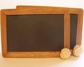 Wedding Chalkboards-Rustic Slate with Sola Flower Chalk board-10" x 13 3/4"