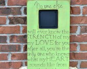 CUSTOM Wood Picture Frames with Quotes, Hand Painted, 20 x 12 inch, Design Your Own