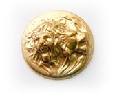 The Lion and Lioness Raw Brass Charms and Jewelry Findings (E)