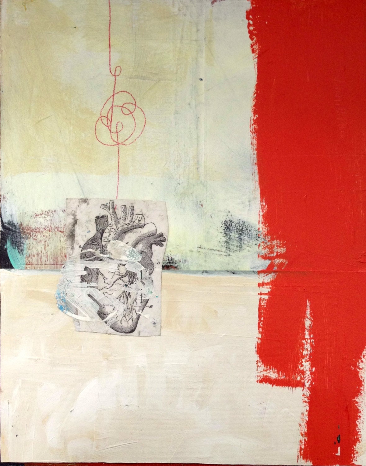 In Knots - Original Mixed Media Painting