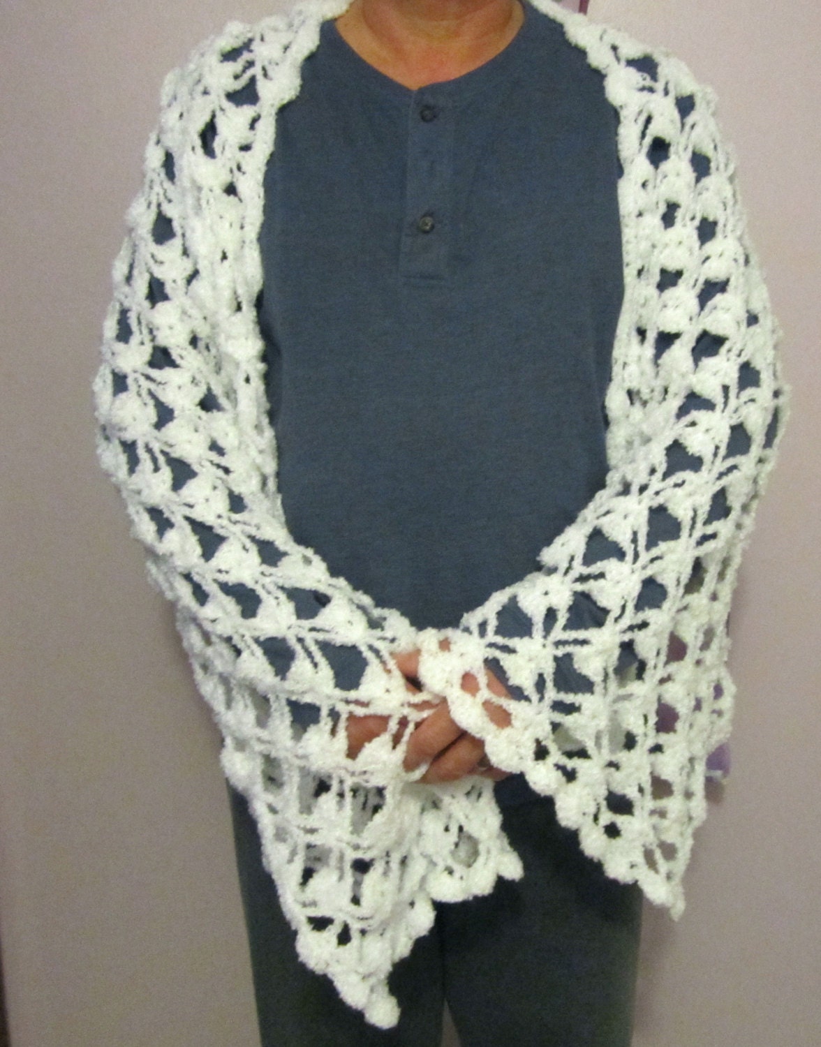 Wrap Shawl Handmade Crochet Shawl