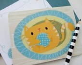 Postcard Pack : Kitten with Yarn