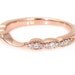 Matching Diamond Wedding Band for 14K and Palladium Asscher and Round Halo Engagement Rings