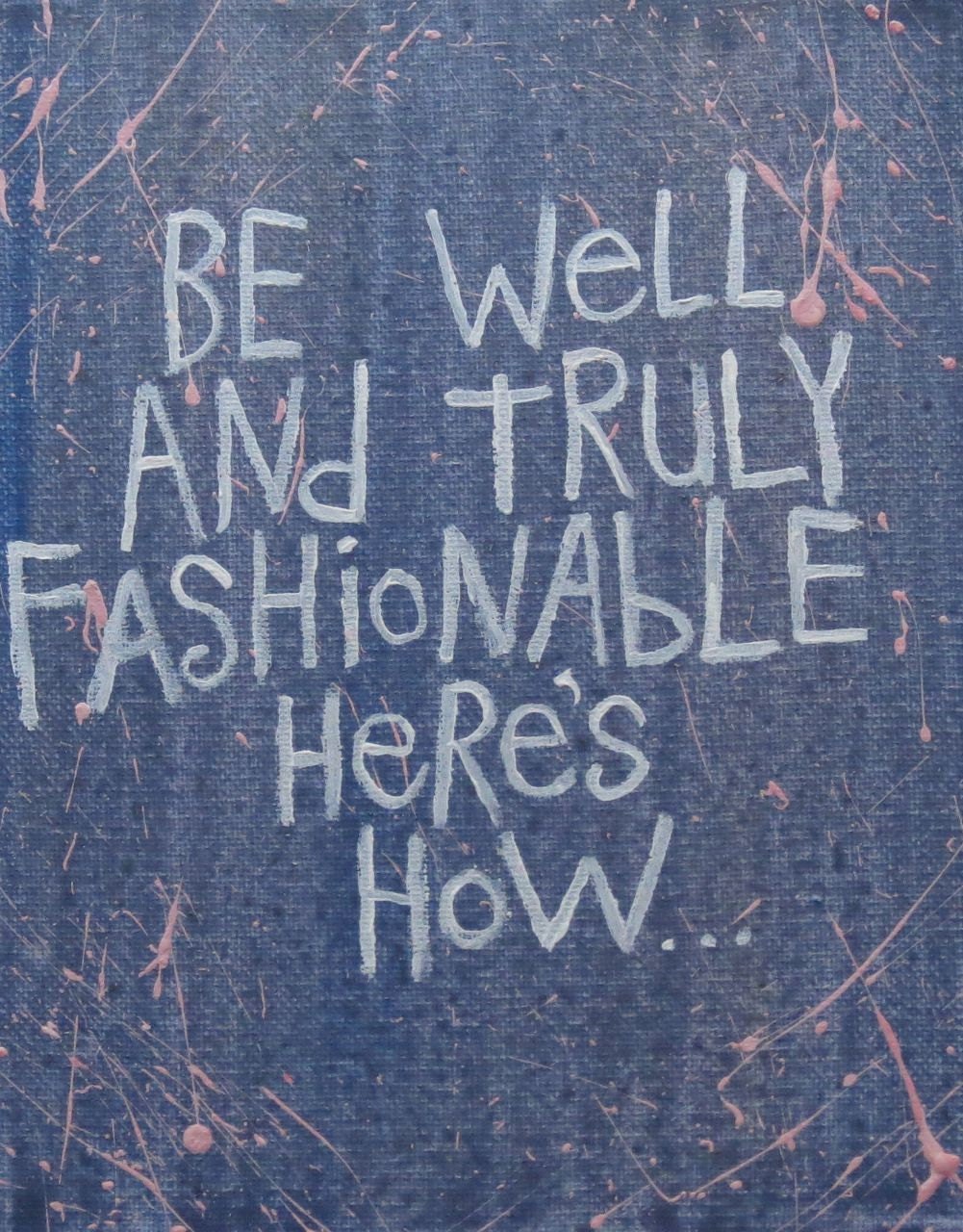 Fashionable Folk Art Typography Word Art Painting Original Canvas Quote - Nayarts