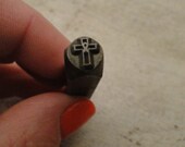 Design Stamp - CROSS with AWARENESS RIBBON from WonderStruck Studios - 6mm stamped image -  includes How to Stamp Metal tutorial
