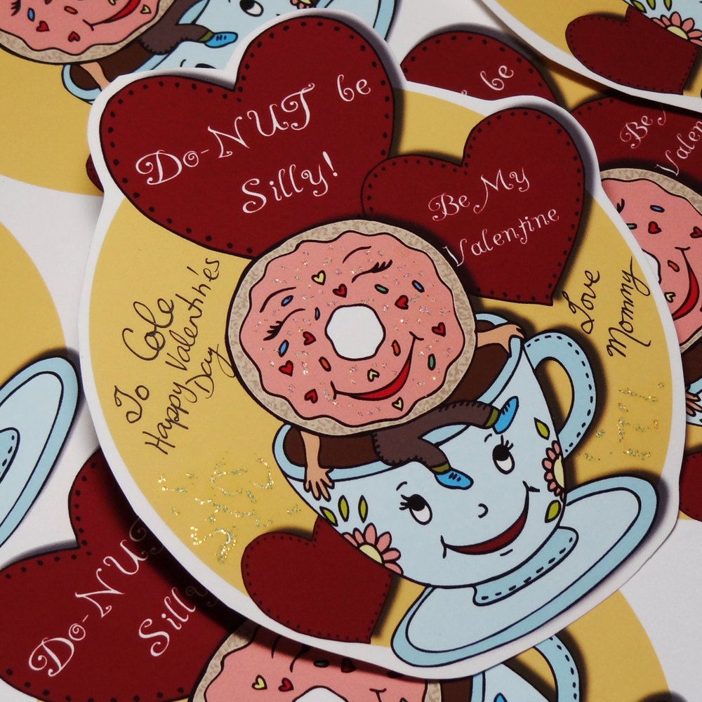 Vintage Valentine inspired printable cards - Digital PDF File