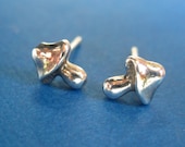 Tiny Mushroom Stud Earrings