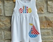 SUPER SAILING -  Monogram Personalized Dress - 12m-8 years  - Julianne Originals